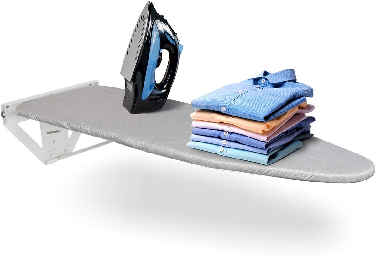 Wandmontage Strijkplank - Opvouwbaar Ontwerp - Hittebestendige Hoes