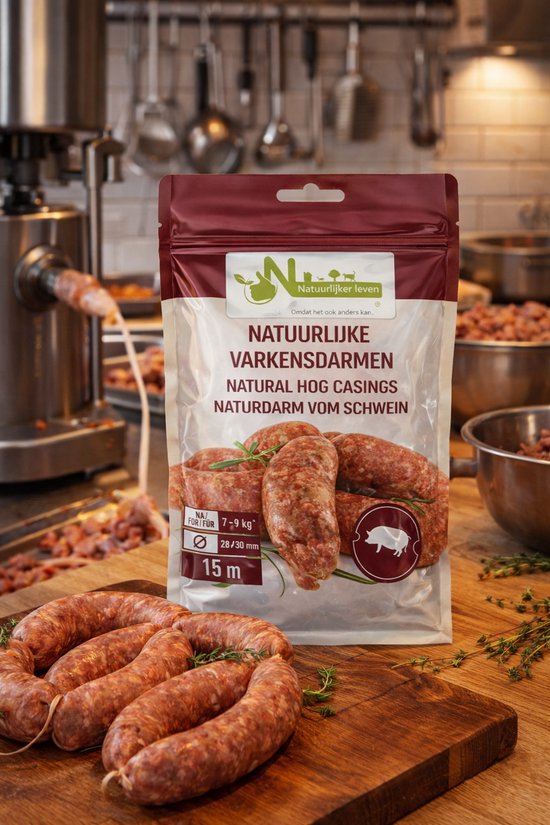 Natuurlijke darmen (varken) inclusief recept- varkensdarmen - worst maken van Natuurlijker leven® — afbeelding 4