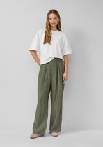 s.Oliver - female - Broek / Extra wijde pijpen / Hoge taille van linnen