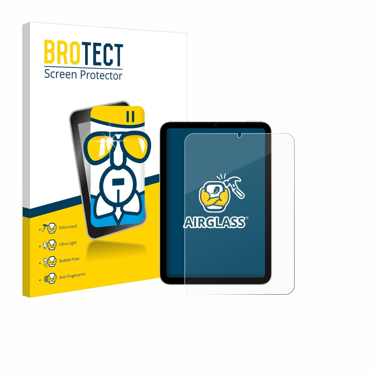 Screenprotector voor Apple iPad Mini 6 WiFi 2021 Beschermglas transparant