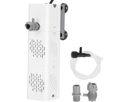 Ultra Quiet Aquarium Filter - Onderwater Aquarium Filter met Grote Capaciteit - Aquarium Power Filter voor Schildpaddentank Zoutwater (EU Plug 100-240V)