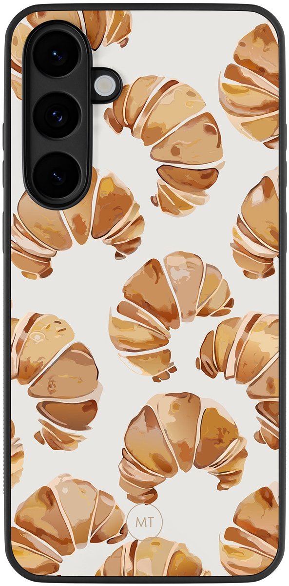 Hoesje geschikt voor Samsung Galaxy S25 FE - Croissant - TPU Hard Case Backcover - Multi - Mooie Telefoonhoesjes