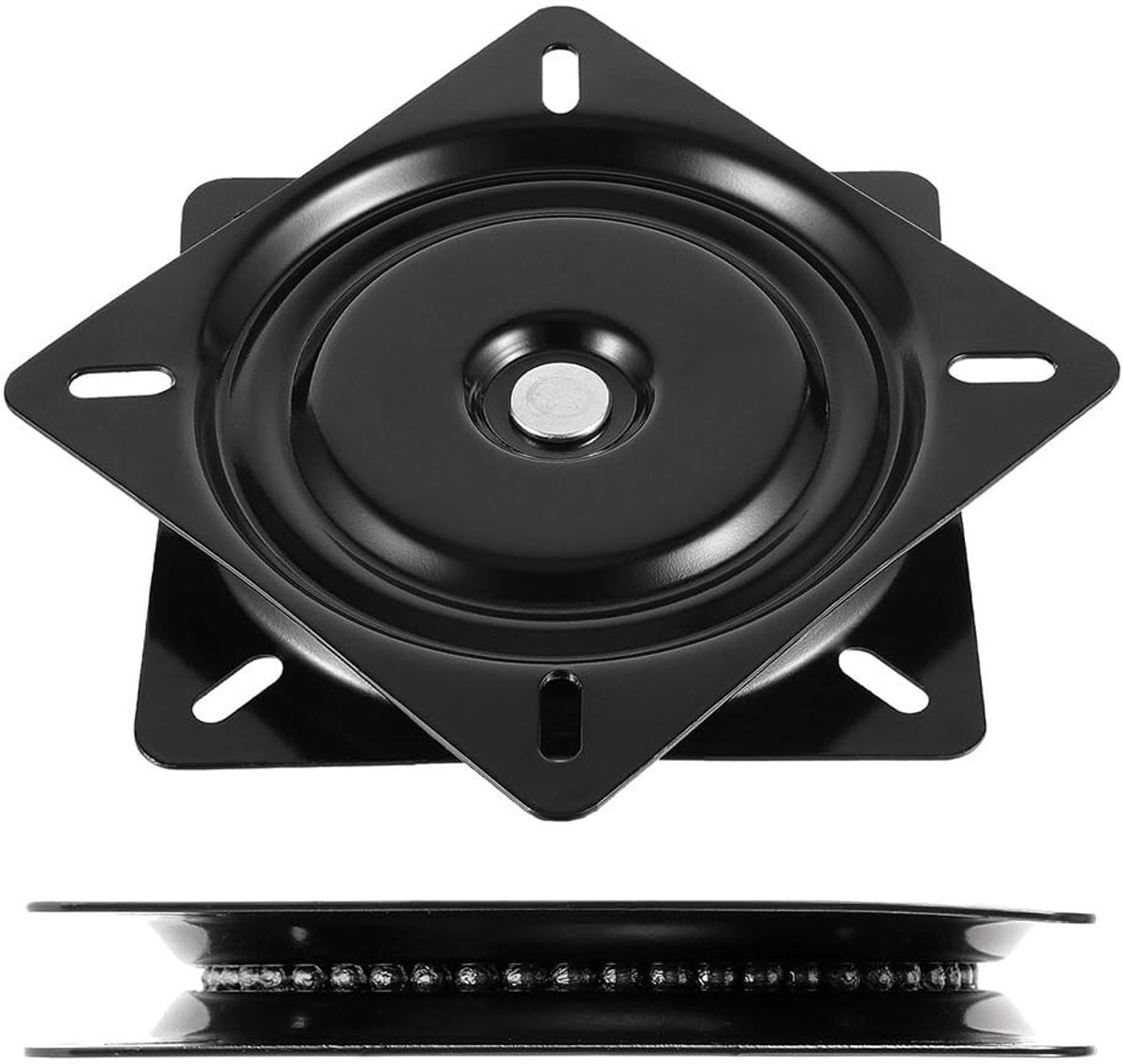 CENPNK 360° draaibaar zwenklager 6 inch voor meubel, display en stoel, stevig kogellager, zwart, tot 250 kg draagkracht