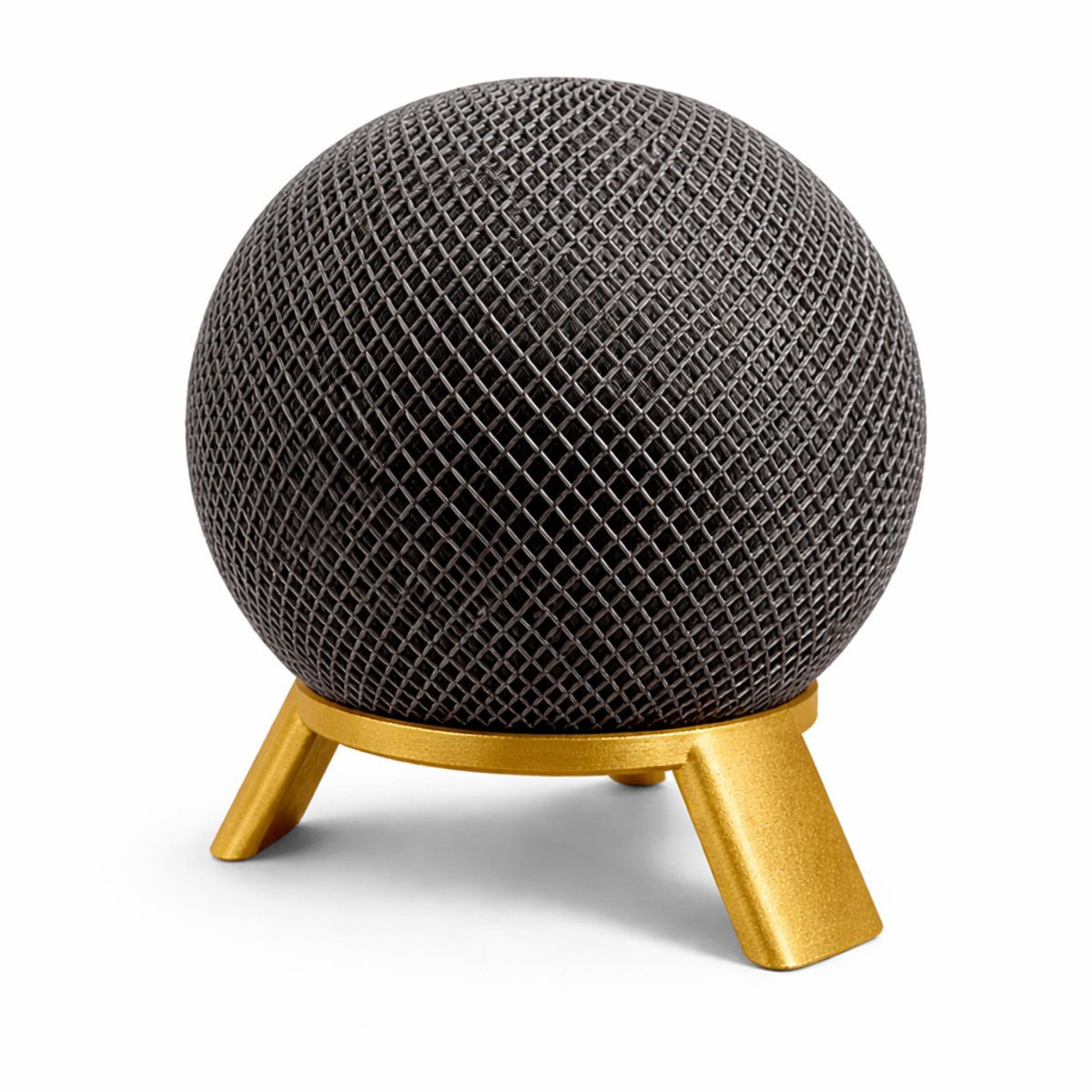 Standaard Geschikt voor Apple HomePod Mini – Gouden Speaker Houder – Anti-Slip – Tafel- en Bureaustandaard – Verbeterde Geluidskwaliteit