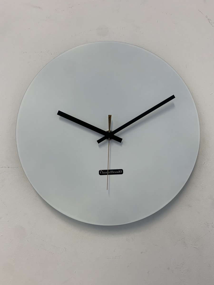 MOSACLOCK WHITE LABEL 34 LABEL Wandklok Modern Industrieel Design WIT