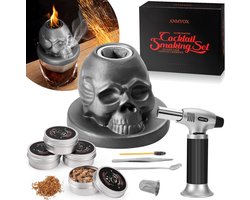 Cocktail Smoker Kit - Whiskey Infuser Set - Drankjes Rokken - Inclusief Brandertje - 10 x 10 x 18 cm