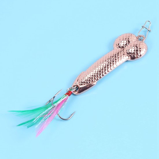 Spinner Snoek Lokaas - Vib Wobble Tackle - Vissen Vangen - Hoge Kwaliteit Metaal - 21g 61mm - Roségoud van Spinner — afbeelding 4