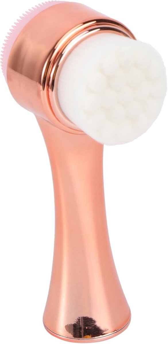 Handmatige Gezichtsborstel - Huidverzorgingstool Massage - Dagelijkse Reiniging - Draagbaar Hangend Koord - 13 x 45 cm - Goud