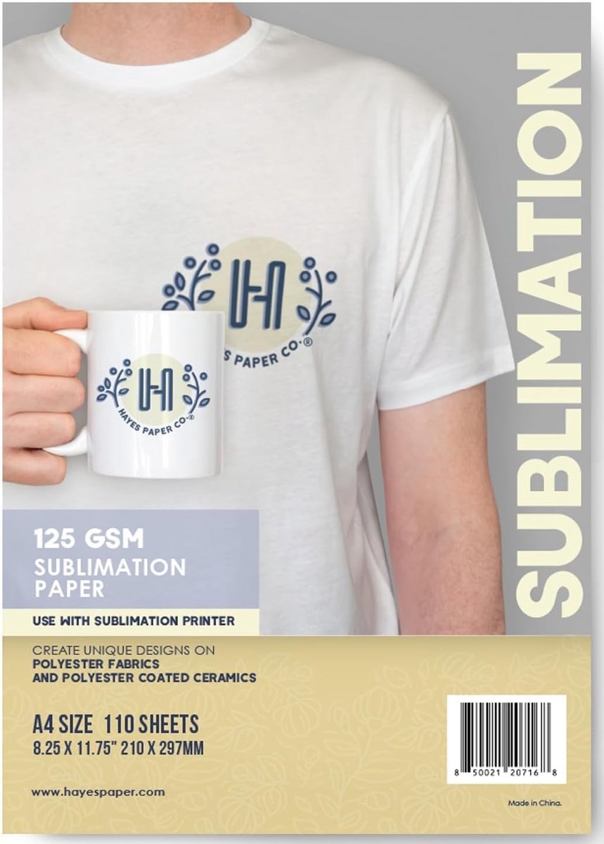 Sublimatie Papier - Transfer Papier - Textiel Bedrukken - Extra Dik 125gsm - A4 Formaat - Wit