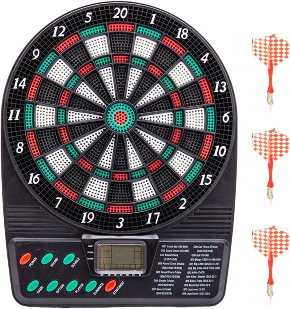 Elektronisch Dartbord - Digitale Dartset - Thuis Entertainment - Automatische Scoretelling - 26x20x3 cm - Meerkleurig