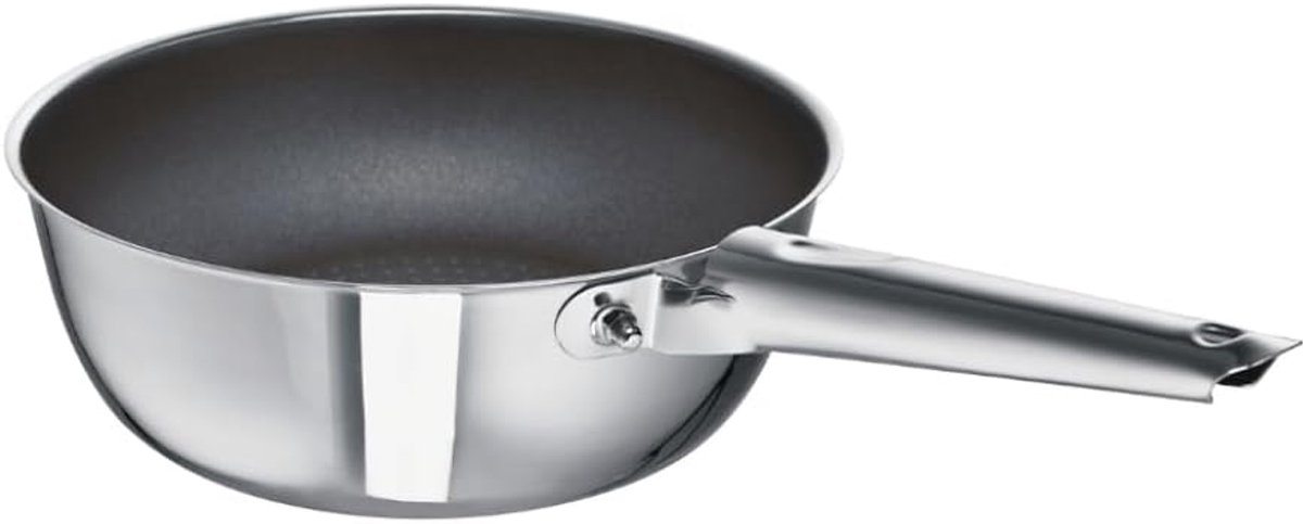 Hapjespan Romana - Kookpan - Dagelijks Koken - XXStrong Roestvrij Staal - 20 cm - Roestvrijstalen look