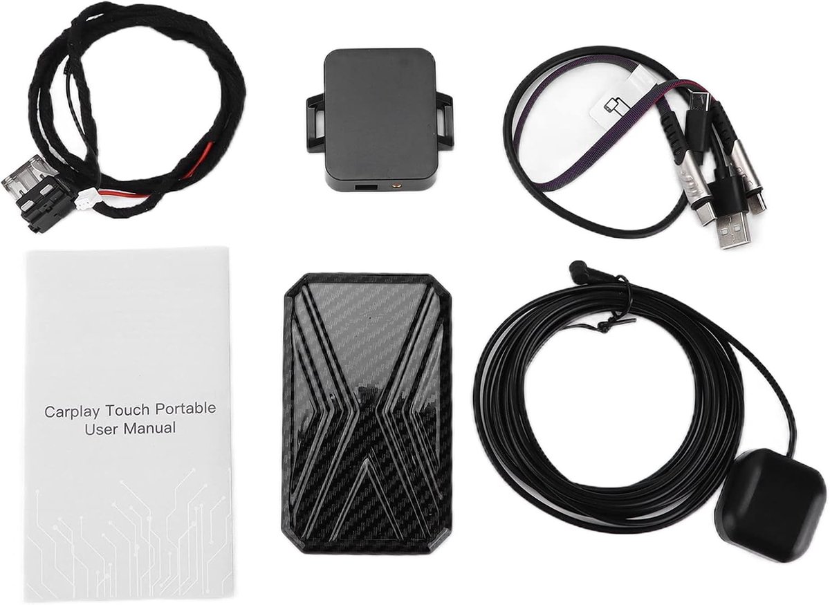 Draadloze CarPlay Box - Multimedia Speler GPS - Auto Navigatie Entertainment - 4+32GB Geheugen - 360g Gewicht