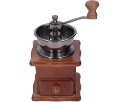 Handmatige Koffiemolen - Koffiemolenmolen - Verse Koffie - Verstelbare Maalgraad - 515 Gram - Bruin