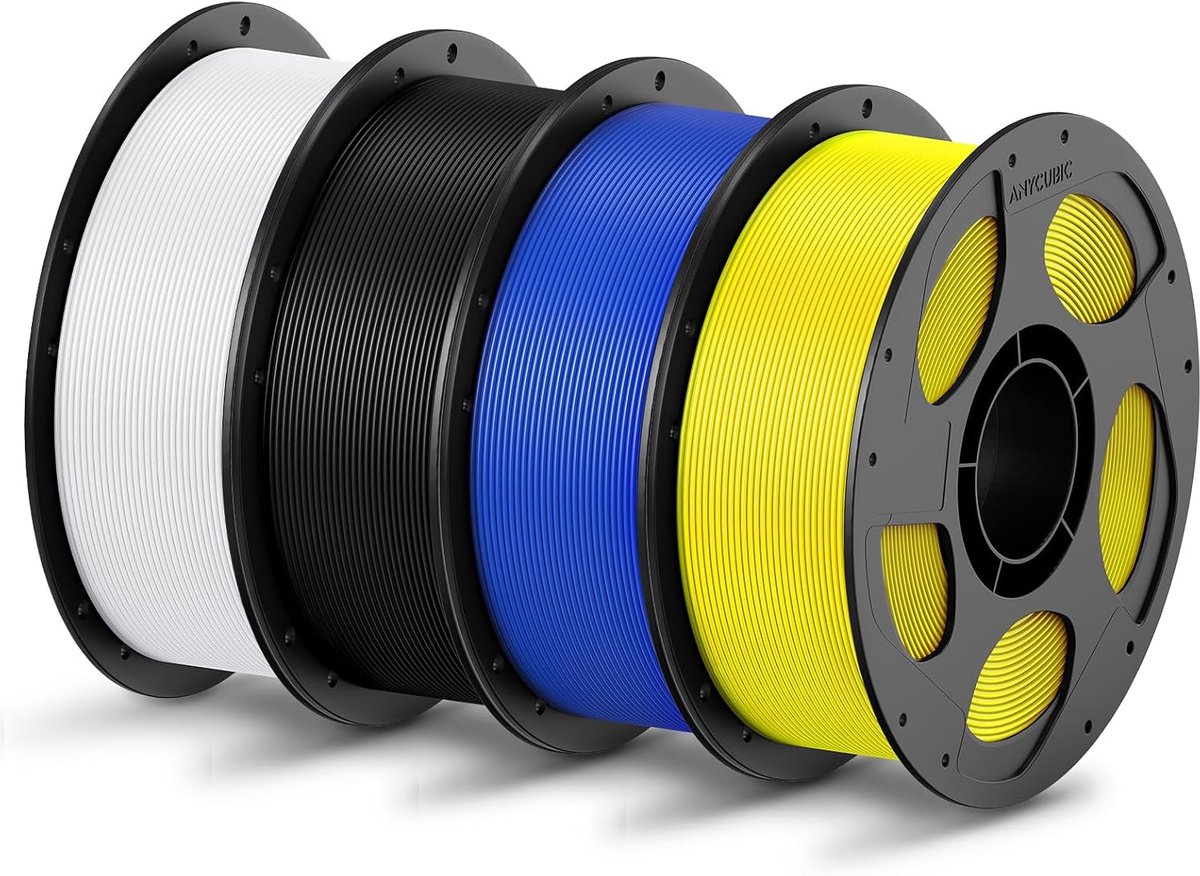 3D Printer Filament - PLA Materiaal - Modelbouw Printen - Hoge Nauwkeurigheid - 175 mm Spoel - 4 Kleuren Set