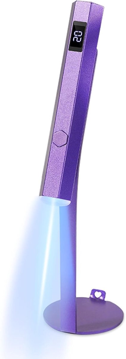 Nagel Lamp - Lichttherapie Lamp UV LED - Nagels Drogen - Digitaal Display Twee Tijdmodi - Compact Draagbaar - Paars