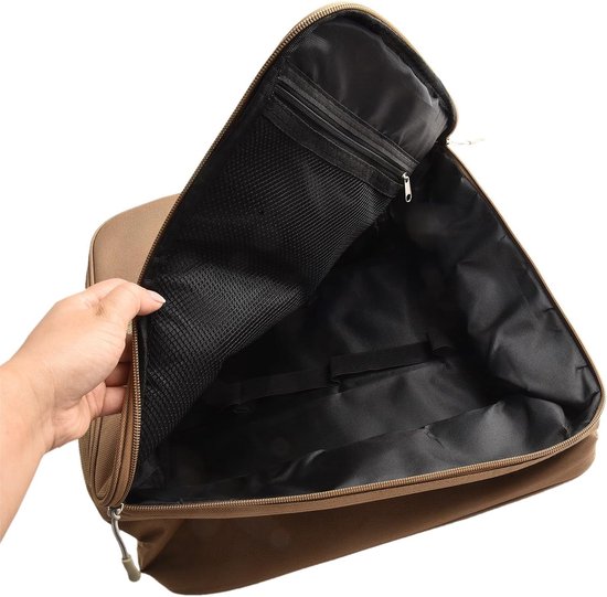 Draagtas Gasflessen - Opbergtas Outdoor - Kamperen Koken - Scheurvast Oxford Weefsel - 35 x 32.5 x 17 cm - Geel — afbeelding 5