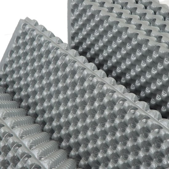 Opvouwbaar Slaapmatje - Kampeer Matras - Buiten Slapen - Eierkrat Ontwerp - 190x61cm - Turkoois — afbeelding 3
