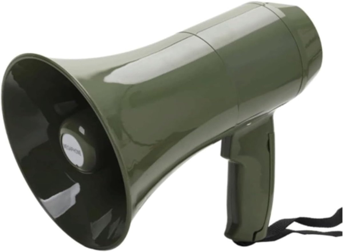 Megafoon 15W - Handheld Luidspreker - Evenementen Aankondigingen - 200s Opname Functie - 200 meter bereik - One Color