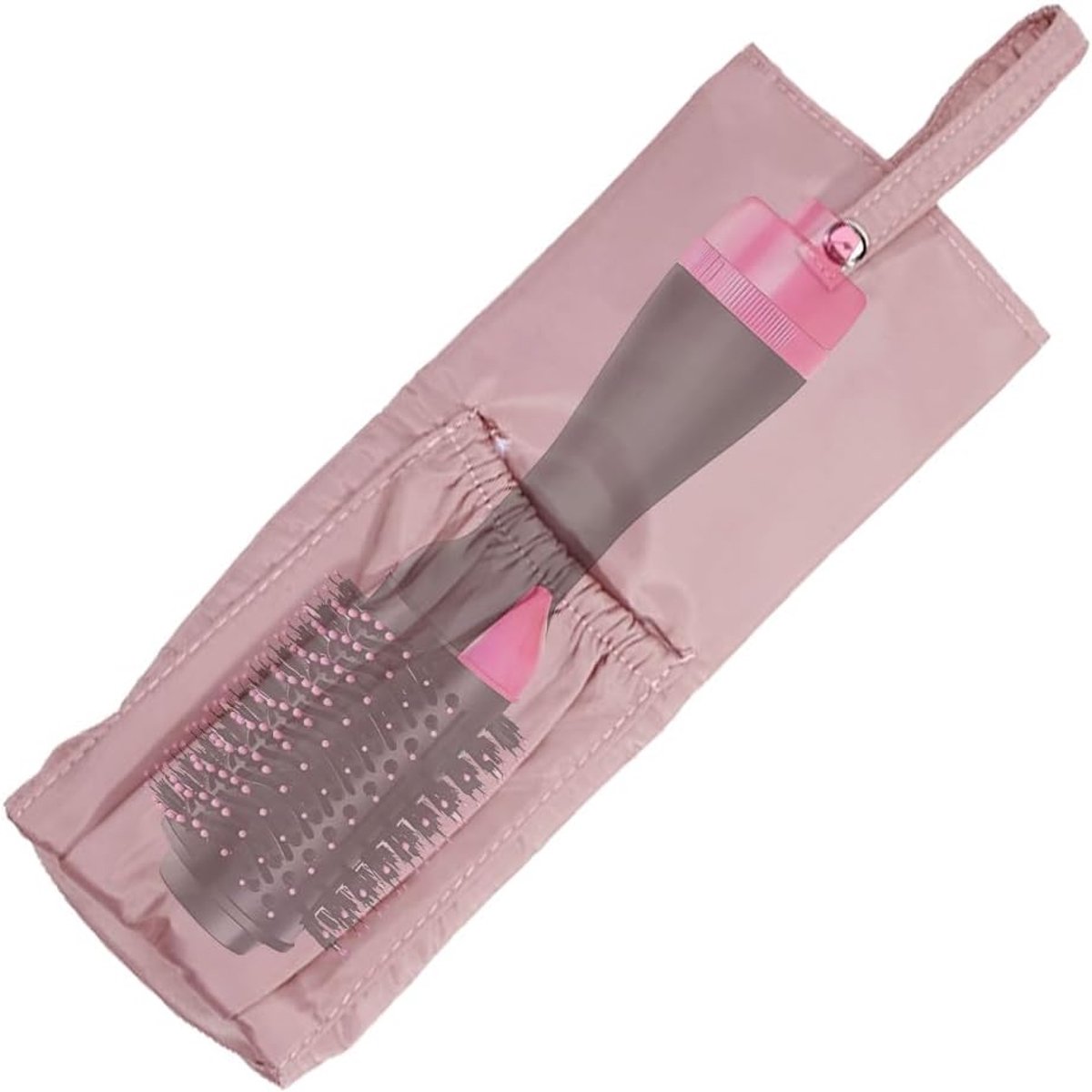 Krultang Opbergtas - Hittebestendige Organizer - Haargereedschap Opbergen - Met Ophanghaak - 21x14 cm - Roze