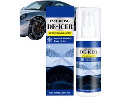 Ontdooier Spray - Ruit Ontdooier - Winterse Autoritten - Snel Ontdooiend Effect - 120 gram