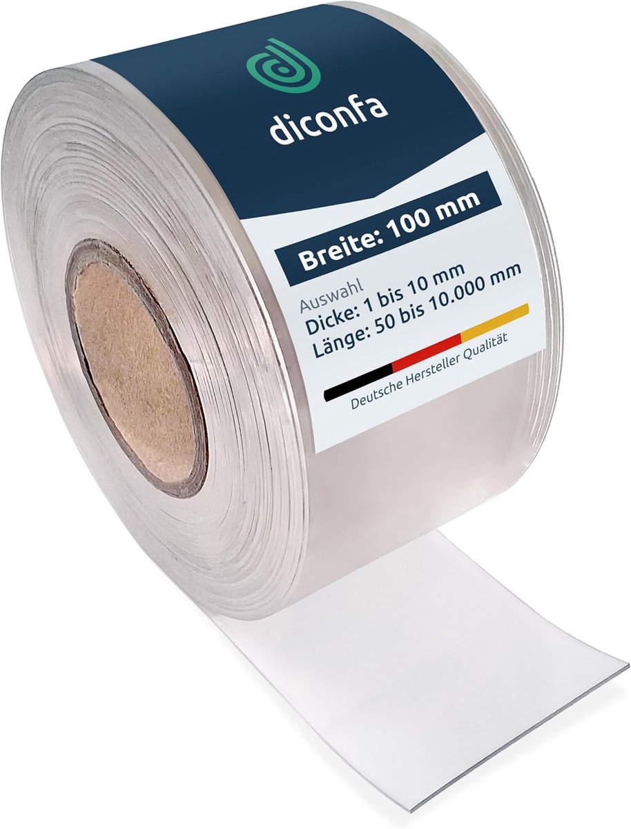 Glasheldere PVC-strips 100 mm breed - Flexibel en duurzaam materiaal voor binnen en buiten