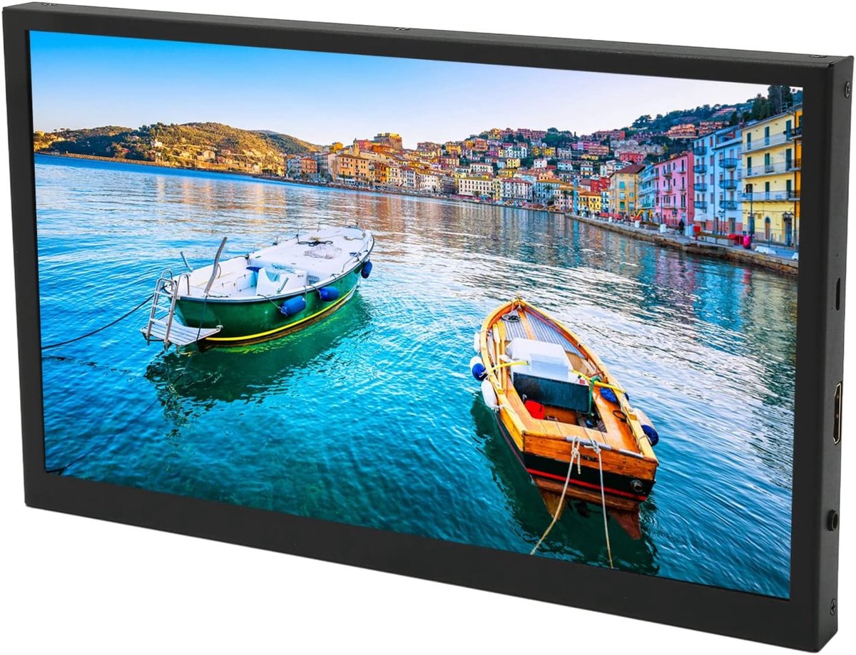 Draagbaar Scherm - Extra Monitor - Mobiel Werken - Ingebouwde Luidsprekers - 101 Inch