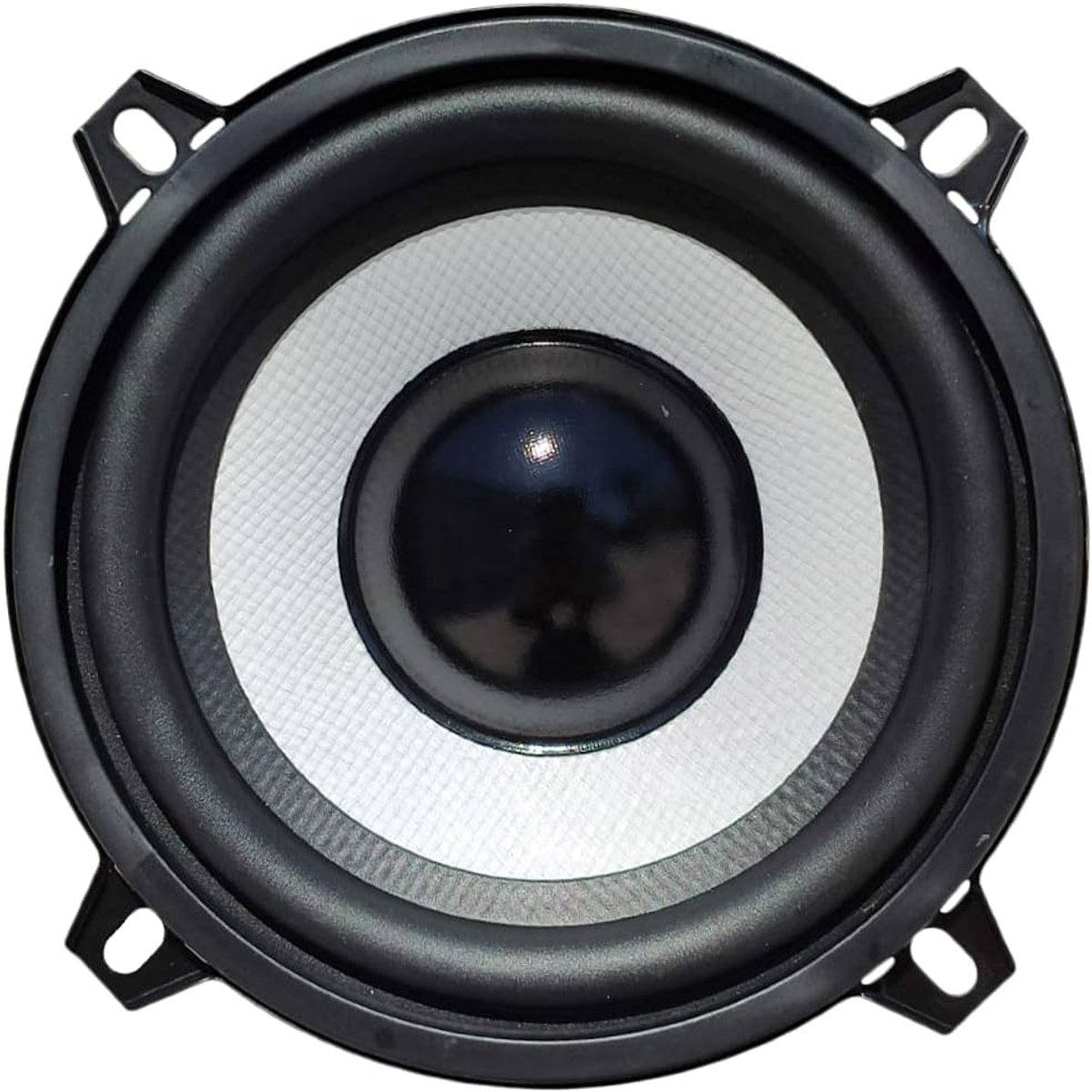Component Woofer - Autoluidspreker - Muziek Installatie - Gevlochten Glasvezel Conus - 13cm Diameter - Wit