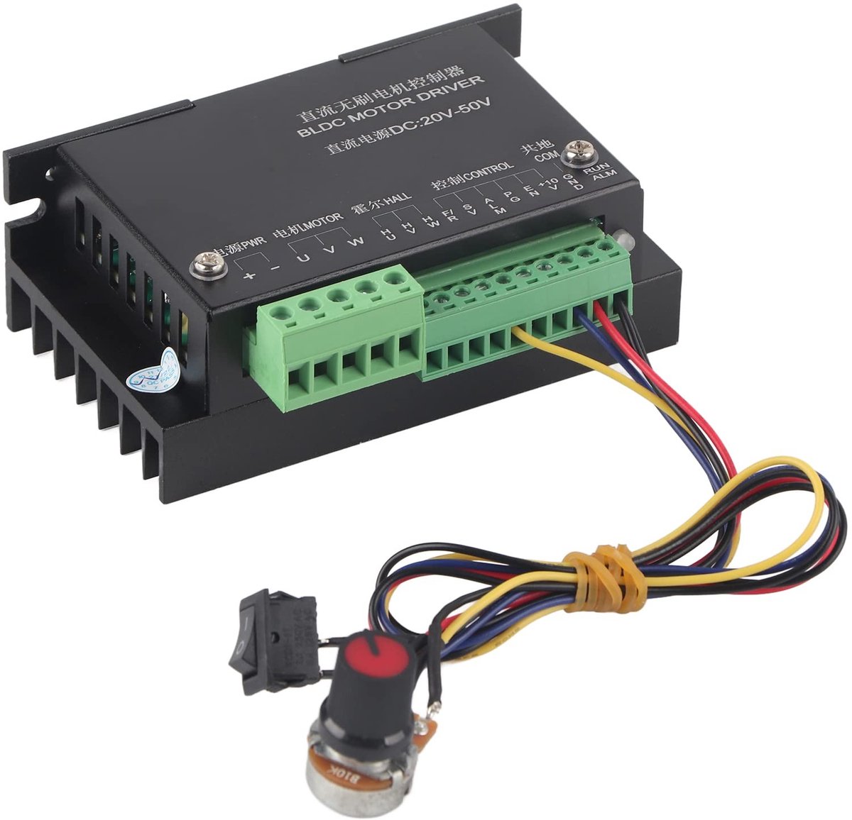 Allecto - Motor Driver Controller - CNC Spindle - WS55-220 - DC 48V - 500W - 3 Phase - High Speed - Speed Controller - Borstelloze motor - Aandrijv...