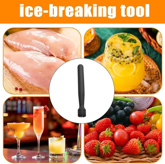 Avocado Stamper - IJs Crusher - Cocktails Maken - Ergonomische Handgreep - 21x11x3 cm — afbeelding 5