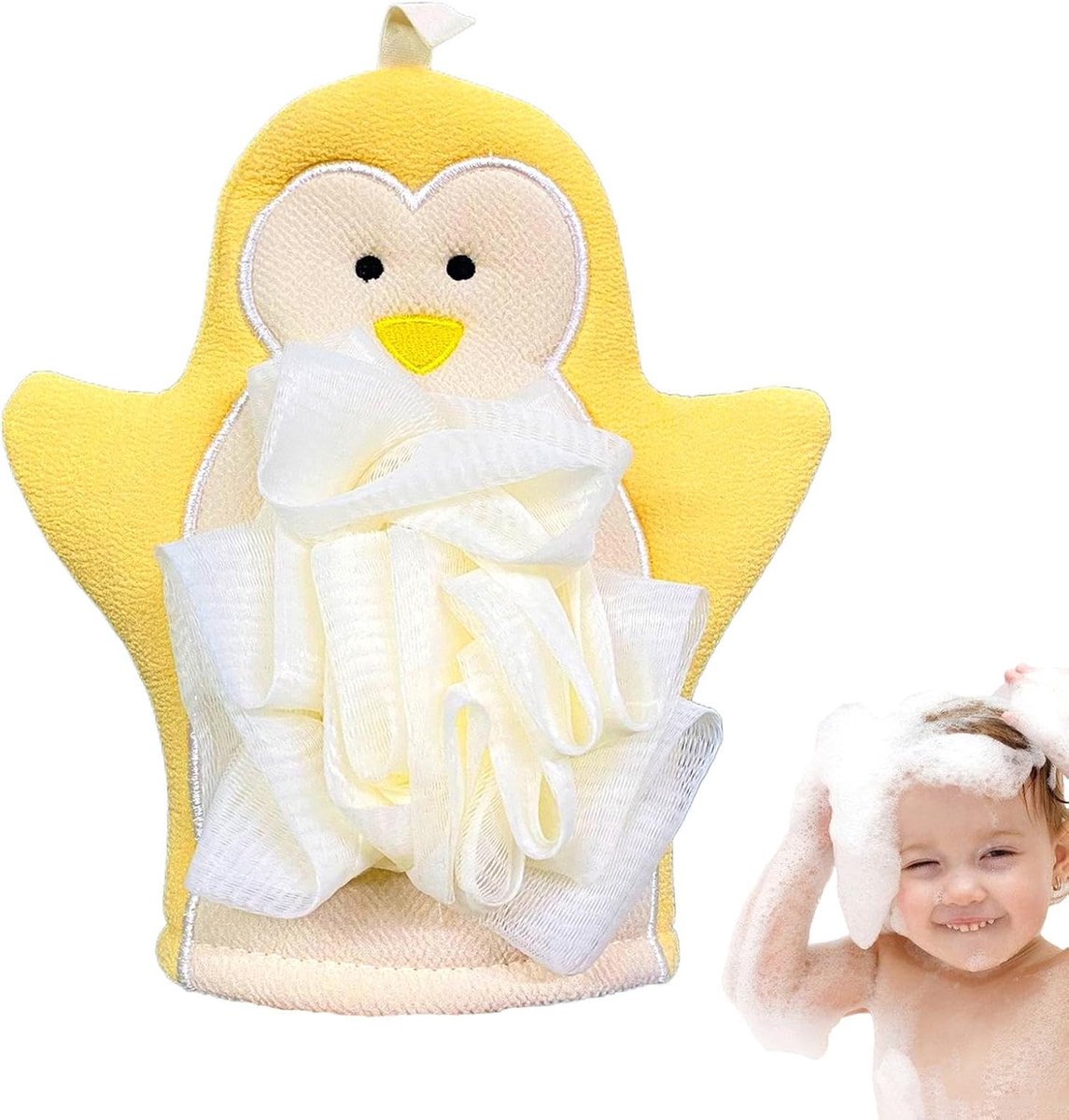 Body Exfoliator Handschoen - Douche Puff - Huid Reinigen - Rijke Schuim - 22 x 12 cm