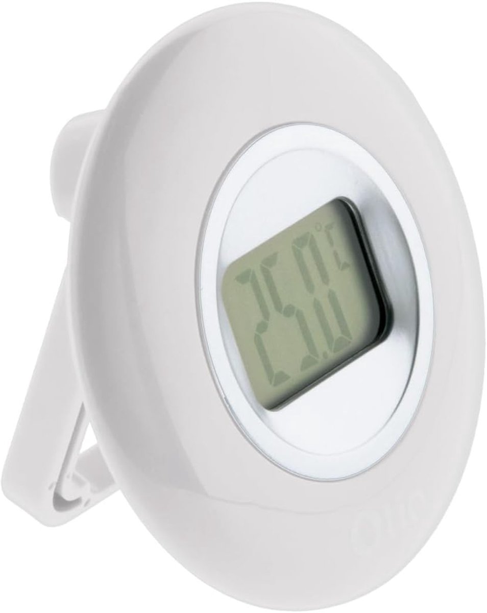Digitale Binnenthermometer - Temperatuurmeter Huis - Klimaat Bewaken - Groot LCD Scherm - 18.9 x 14.4 cm - Wit