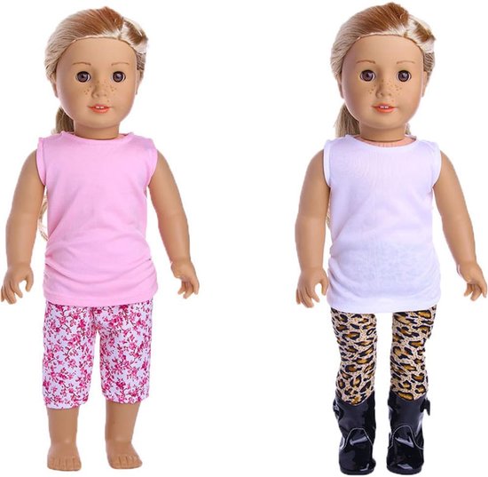 Poppenkleding Set - Poppenkleding Accessoires - Poppen Aankleden - Voor Grote Poppen - 43-46 cm — afbeelding 2