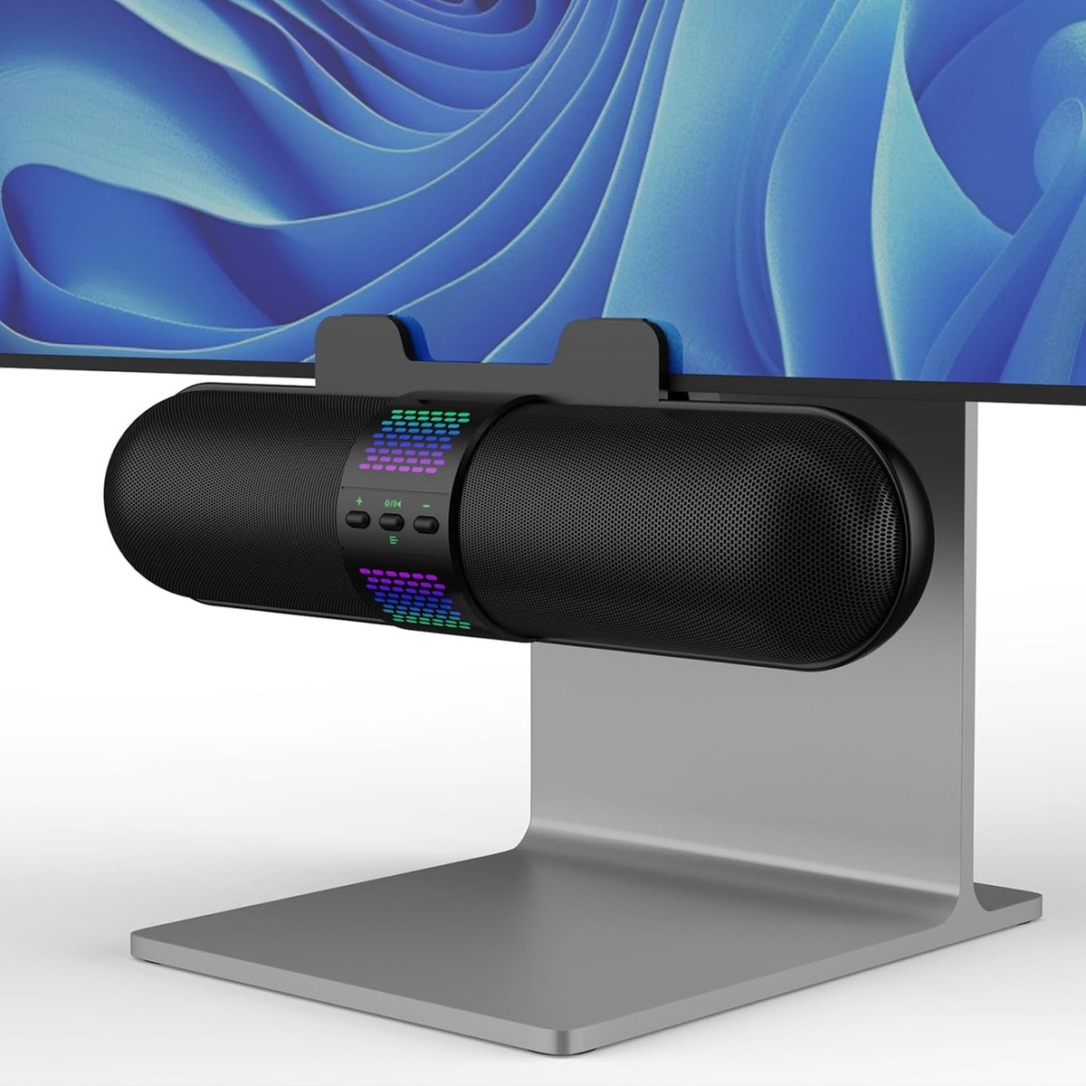 Computerluidspreker - Soundbar PC - Gaming Audio - RGB Lichteffecten - Compact Formaat - Zwart