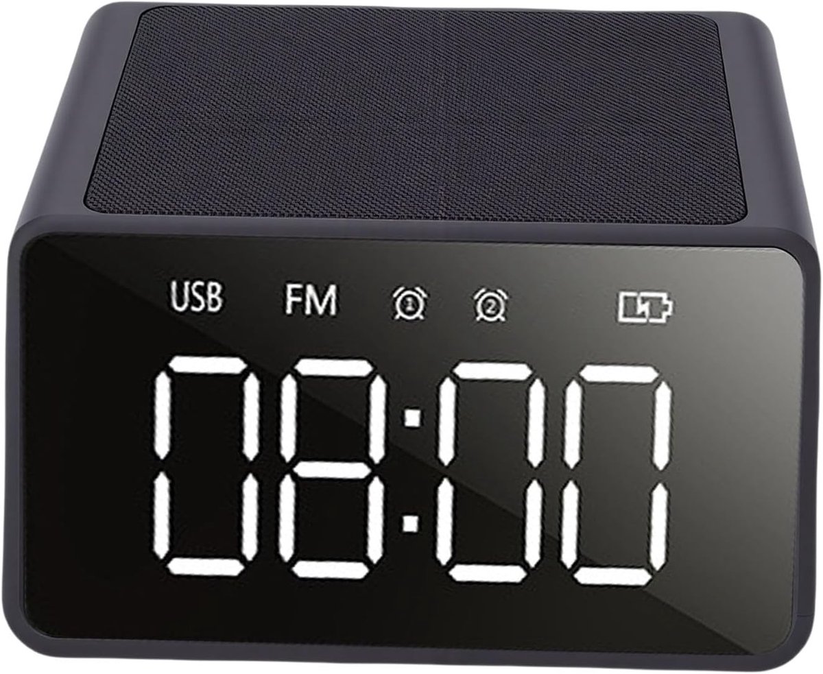 Bluetooth Luidspreker - Wekker Radio - Muziek Luisteren - Draadloze Oplader - 5 Inch Display - #811