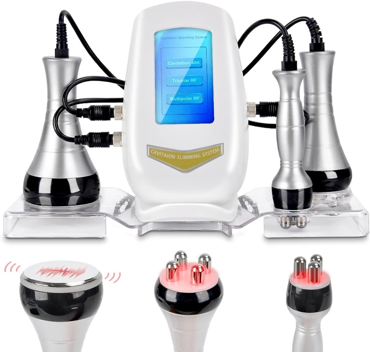Lichaam Cavitatie Machine - Anti-Cellulitis Apparaat - Huidverstrakking Lichaam - 3-in-1 Multifunctioneel - 36x19x18 cm