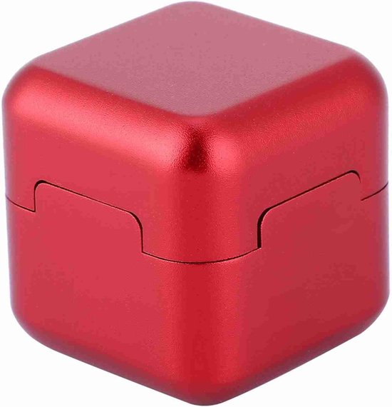 Krijthouder Biljartkeu - Krijtdrager Accessoire - Cue Tip Smeren - Magnetische Bevestiging - 3 x 3 x 3 cm - Rood — afbeelding 2