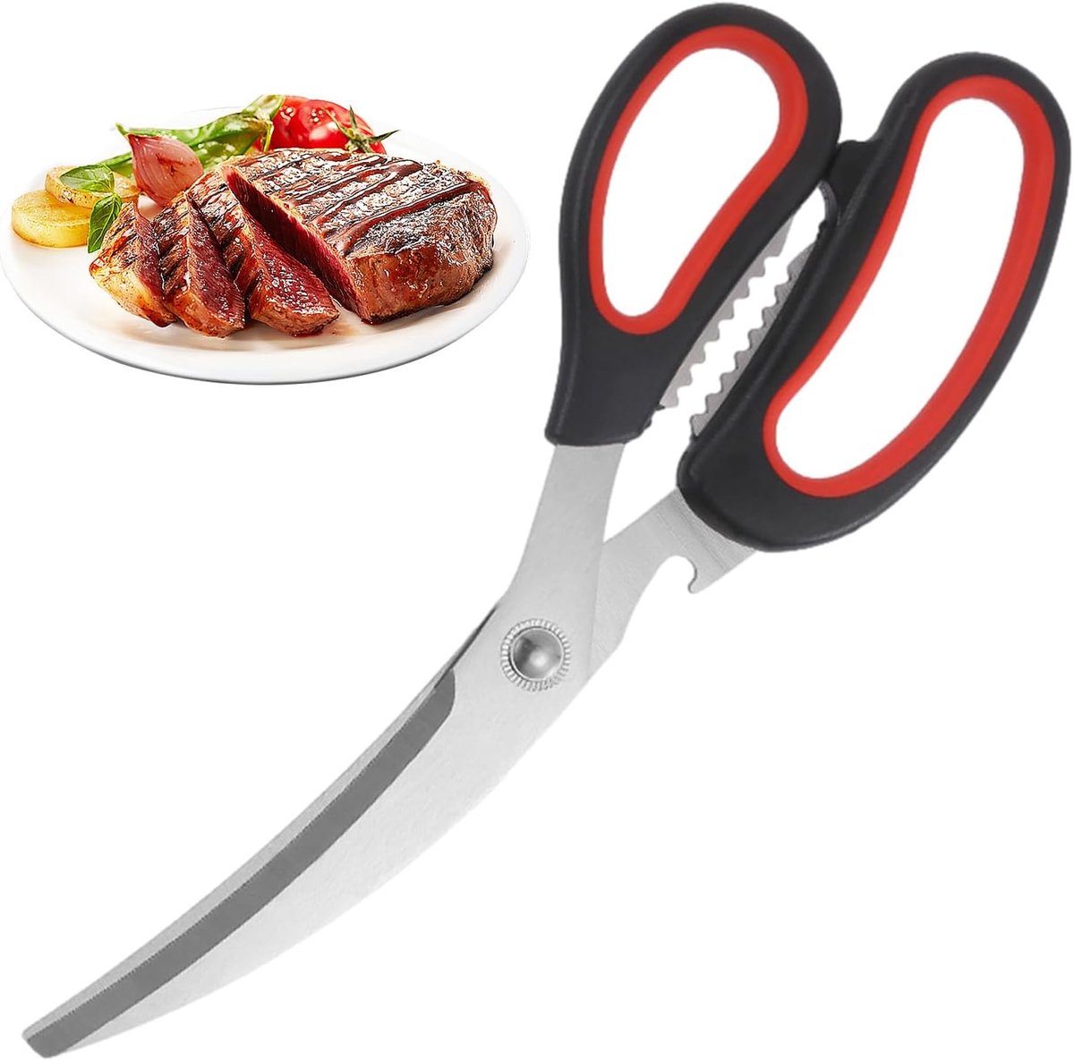 Keukenschaar - Vleesschaar - Kip en Vis - Roestvrij Staal - 248 cm Lengte