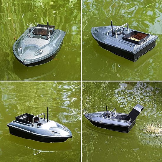 RC Visboot - Vis Finder Boot - Vissen Met Voer - GPS Locatie Behoud - 49cm Lengte - Zwart — afbeelding 4