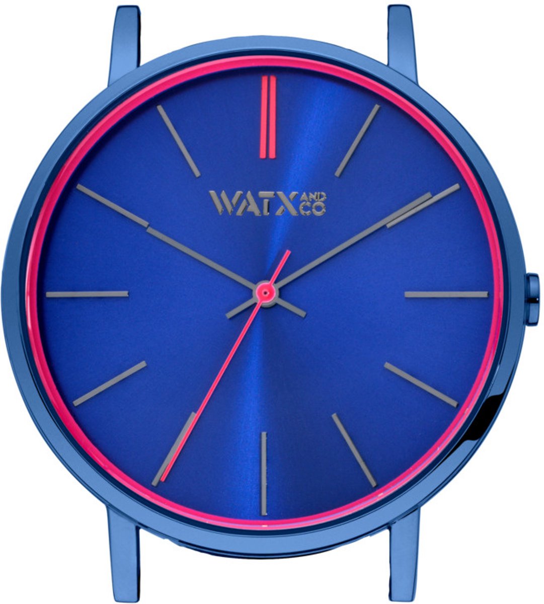 WATXANDCO WXCA3026 - Horloge - Nauwkeurige Kwartsbeweging - Analoge Display - Blauw