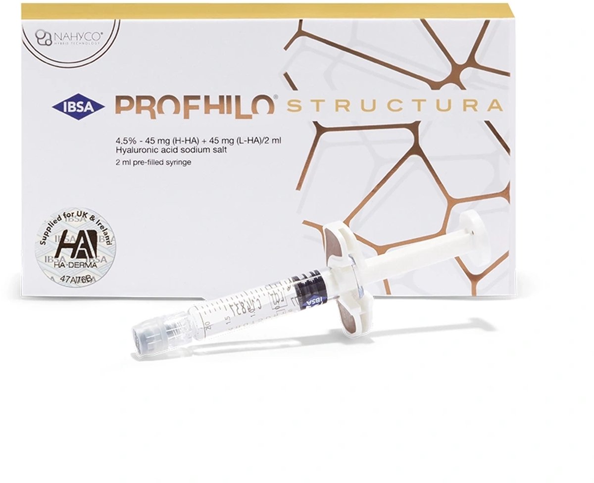 Profhilo Structura Hyaluron-Filler voor volumebehandeling van het gezicht 2 ml