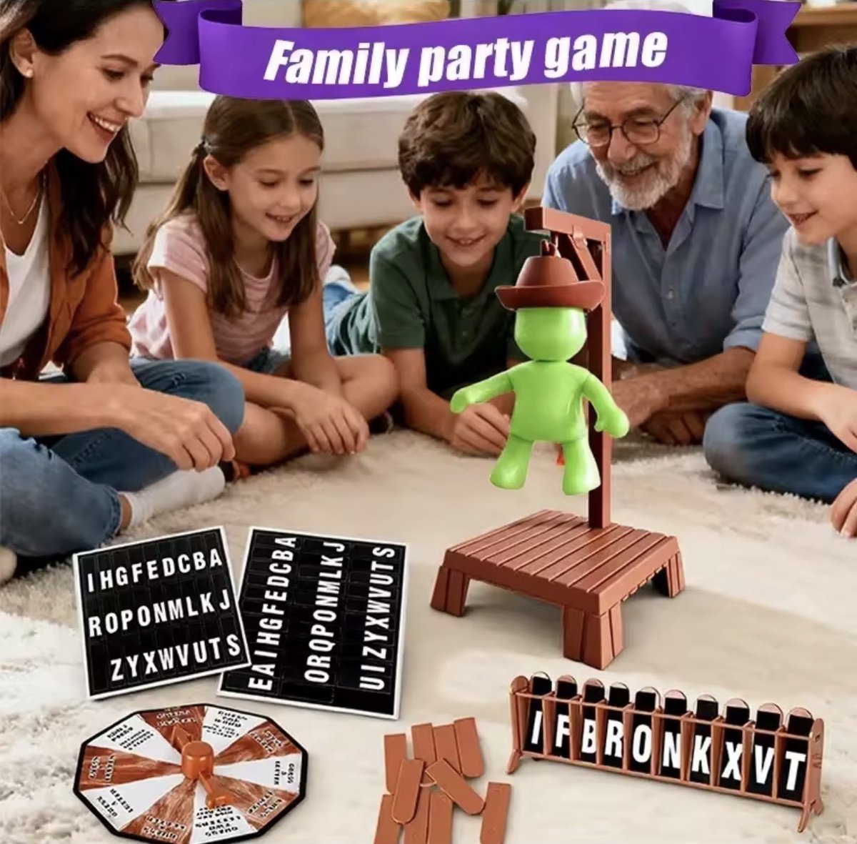 CFY Galgje Spel – Glow in the Dark – Engelse Versie – Gezelschapsspel voor Kinderen en Families - C3.2