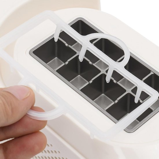 MIRA® Ijsblokjesmachine - Ijsmachine - Ijsblokjesmakers - Wit - 22cm x 10cm x 13cm van Merkloos — afbeelding 5
