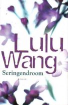 Boek "Seringendroom" van Lulu Wang met paarse bloesems op de omslag.