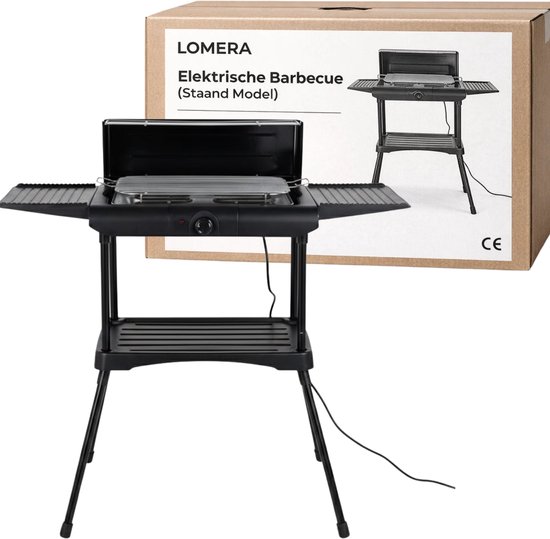 Lomera Elektrische Barbecue Staand - Elektrische Barbecue Met Onderstel - Elektrische Barbecue Op Voet - Elektrische Barbecue Balkon - Elektrische Barbecue Camping - Elektrische Bbq Staand - Staande Elektrische Barbecue van Merkloos — afbeelding 2