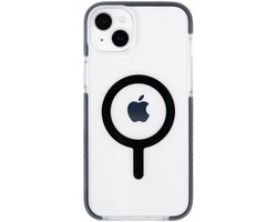 BodyGuardz Ace Pro MagSafe Case - geschikt voor iPhone 14 Plus - gemaakt van bio-plastics - met anti-bacteriële bescherming - geschikt voor MagSafe en draadloos laden - Clear Black