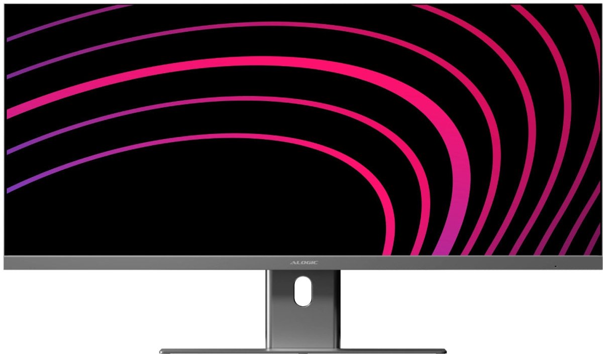 Alogic Edge 34 Ultrawide Monitor (WQHD) – Resolutie 3440 x 1440 (UWQHD) – Pixeldichtheid 110 PPI – USB-C Host Verbinding (90W Opladen en Data, DP Alt Mode voor Video) - Grijs