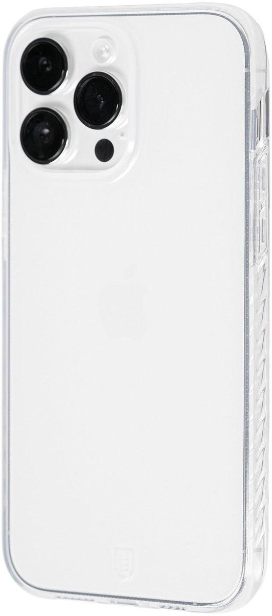 BodyGuardz Carve Case - geschikt voor iPhone 14 Max - gemaakt van bio-plastics - met anti-bacteriële bescherming - Clear