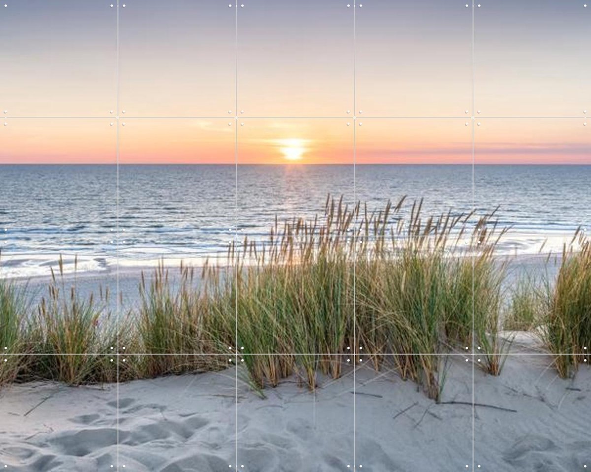 IXXI Panoramic Beach, Jan Becke - 100 x 80 cm - Gratis ophangtool - Grote wanddecoratie en posters - Naturalisme, Fotografie, Slaapkamer, Woonkamer
