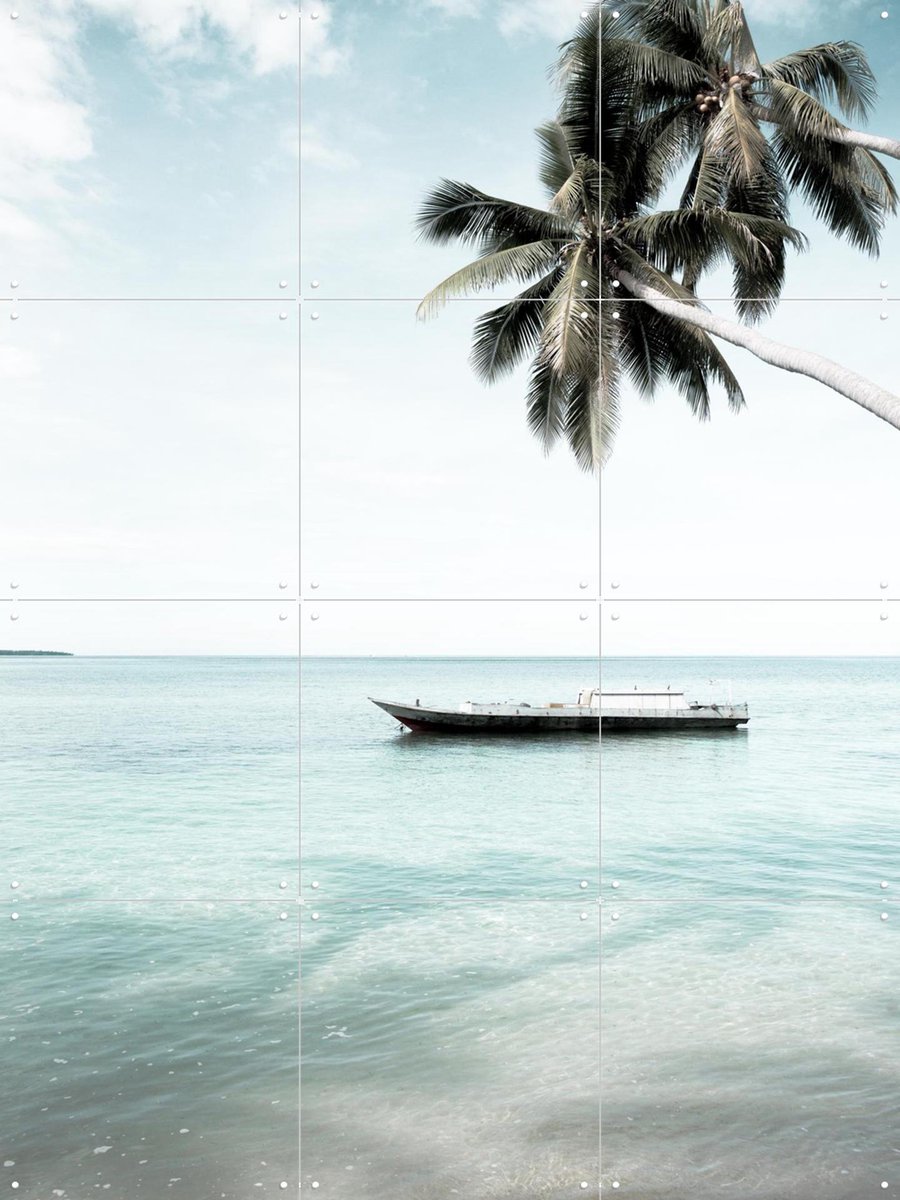 IXXI Tropical Island, Photolovers - 60 x 80 cm - Gratis ophangtool - Grote wanddecoratie en posters - Minimalisme, Fotografie, Woonkamer, Slaapkamer