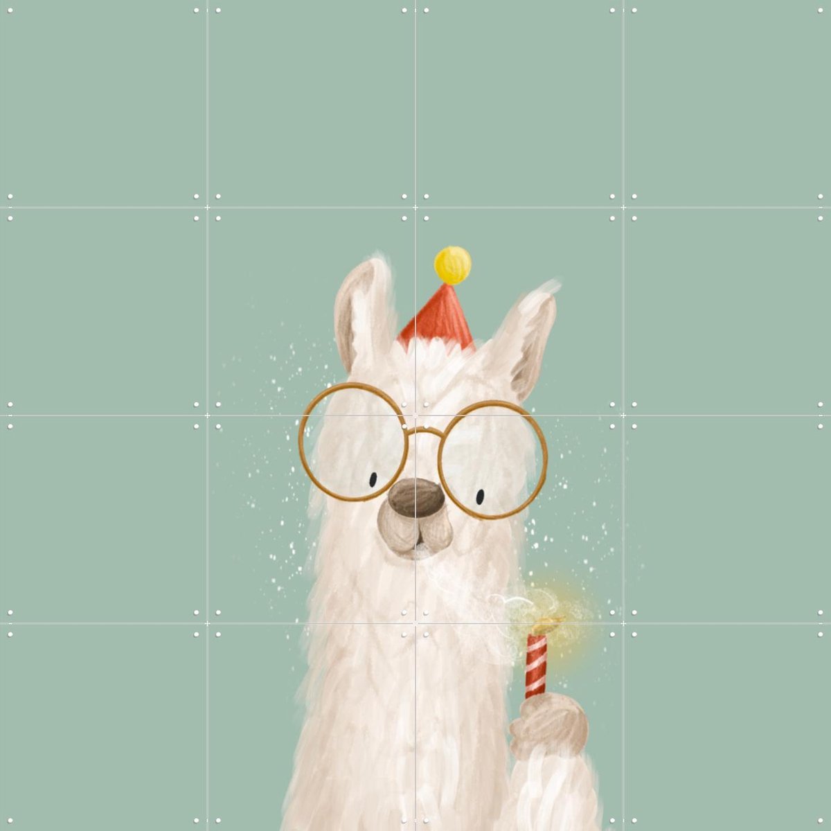 IXXI Make A Wish, Studio Phie - 80 x 80 cm - Gratis ophangtool - Grote wanddecoratie en posters - Cartoonesk, Speels, Fantasierijk, Illustraties